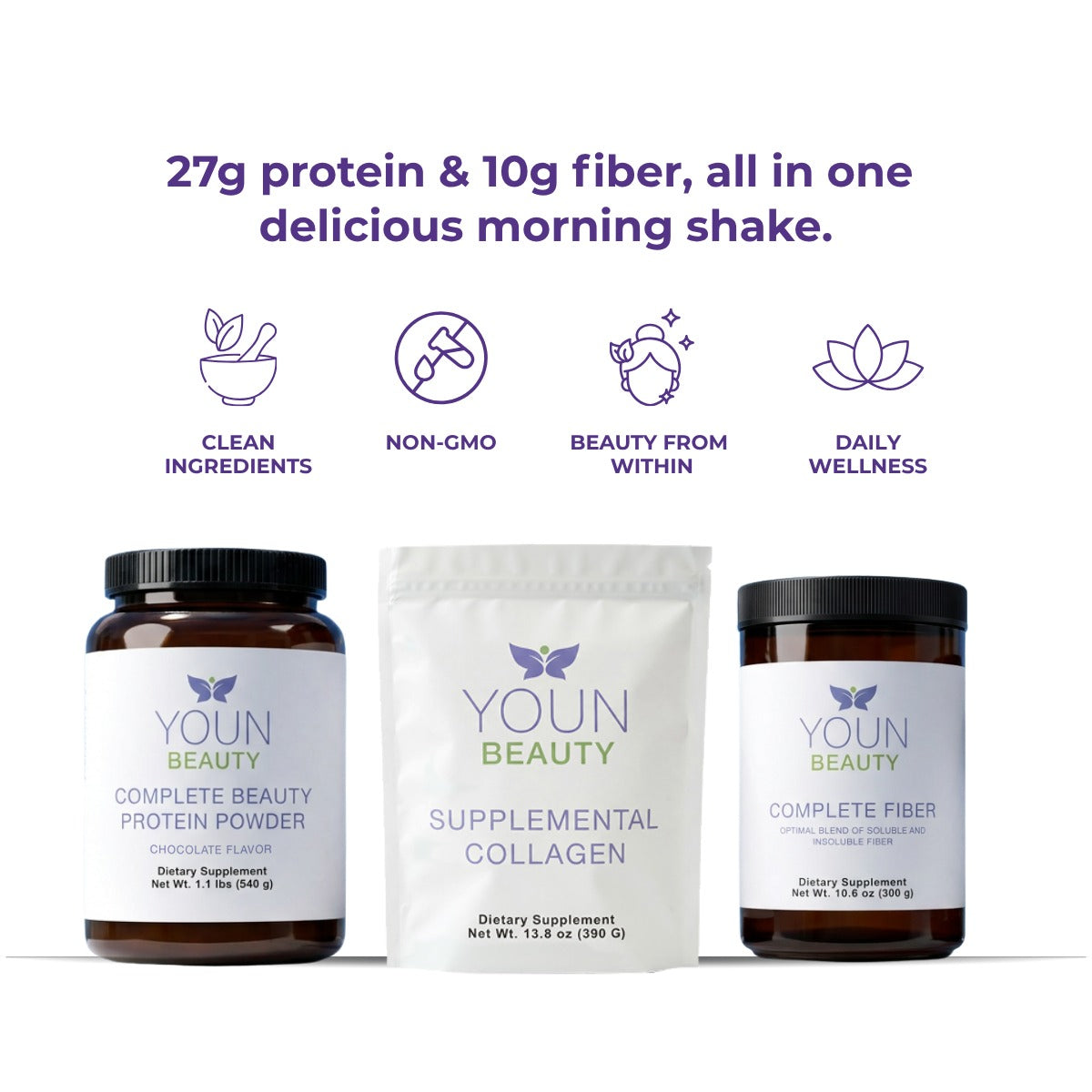 YOUN BEAUTY GOOD MORNING BUNDLE - CHOCOLATE FLAVOUR