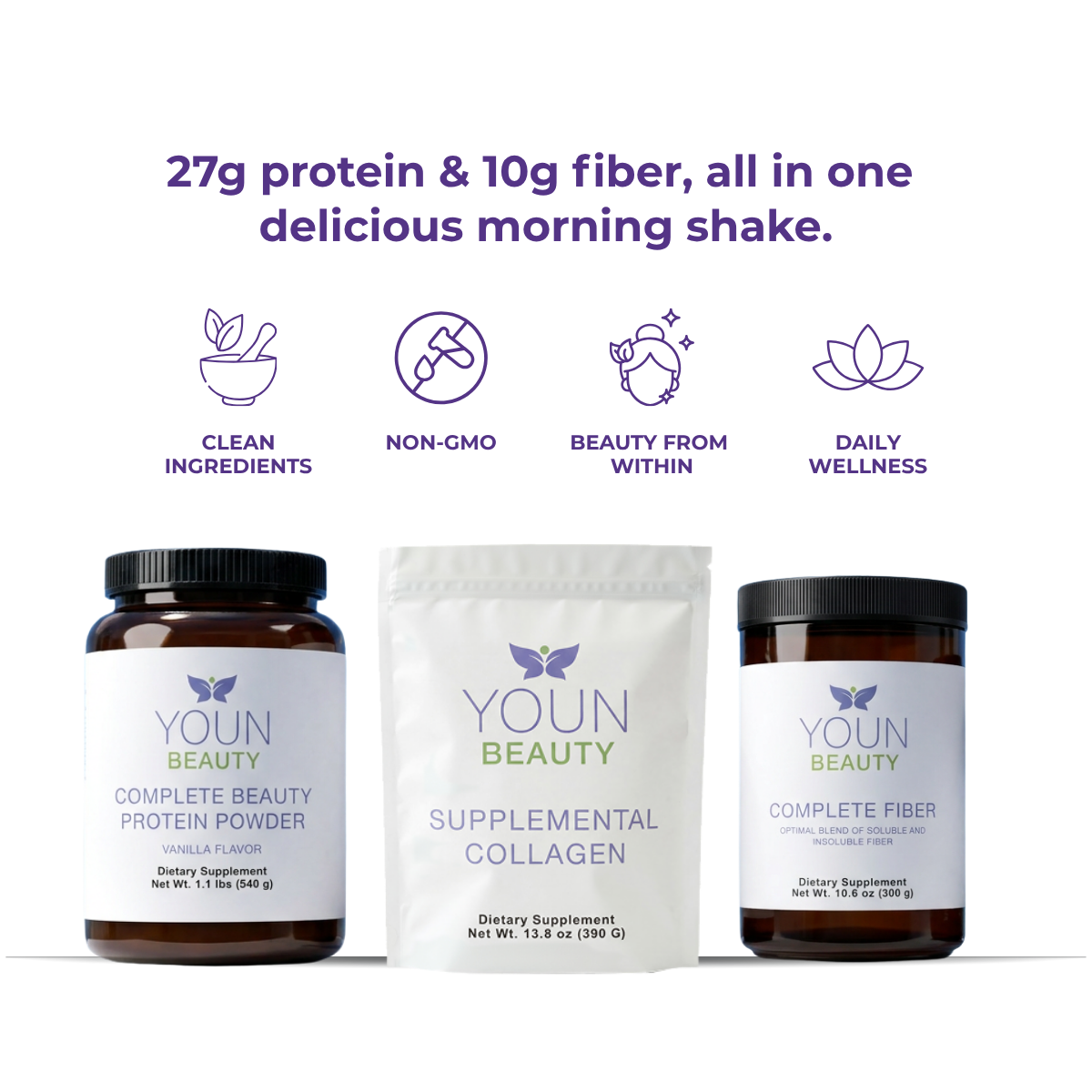 YOUN BEAUTY GOOD MORNING BUNDLE - VANILLA FLAVOUR