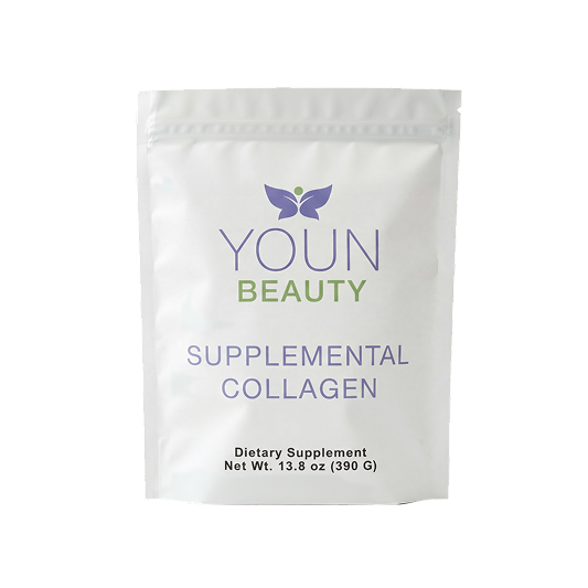 YOUN Beauty Supplemental Collagen Powder by Holistic Plastic Surgeon Dr. Anthony Youn, 30 Servings (Unflavored) Fortigel, Fortibone & Verisol